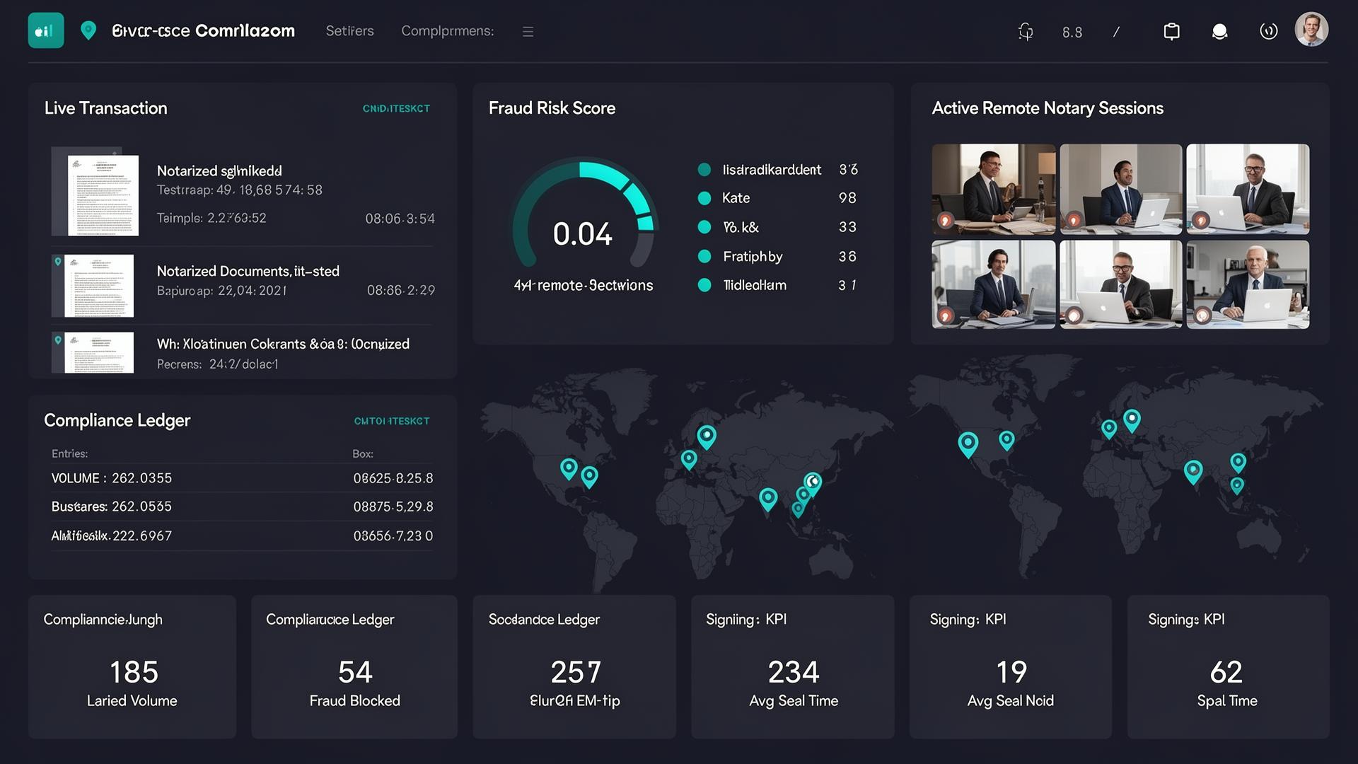 Drive·to·Sign enterprise dashboard concept